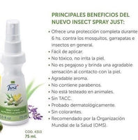 REPELENTE DE INSECTOS JUST SPRAY NUEVA FORMULA 75 ML