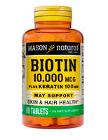 BIOTINA 10,000 PLUS KERATINA 100 MG